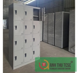 Tủ locker 12C3KG 12 cánh ba khoang có thêm ngăn