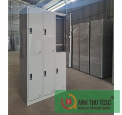 Tủ locker 6C3K sáu cánh ba khoang